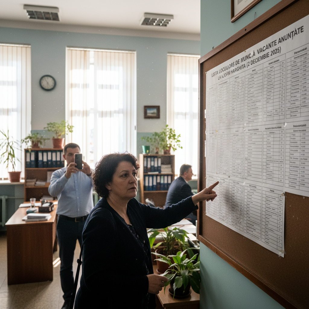 Lista actualizată a ofertelor vacante