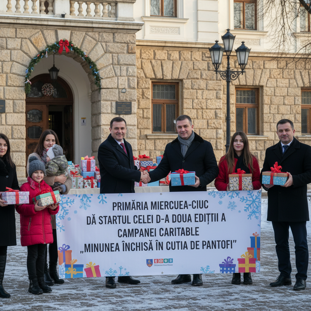 Primăria Miercurea-Ciuc lansează ediția a II-a a campaniei caritabile Minunea închisă în cutia de pantofi