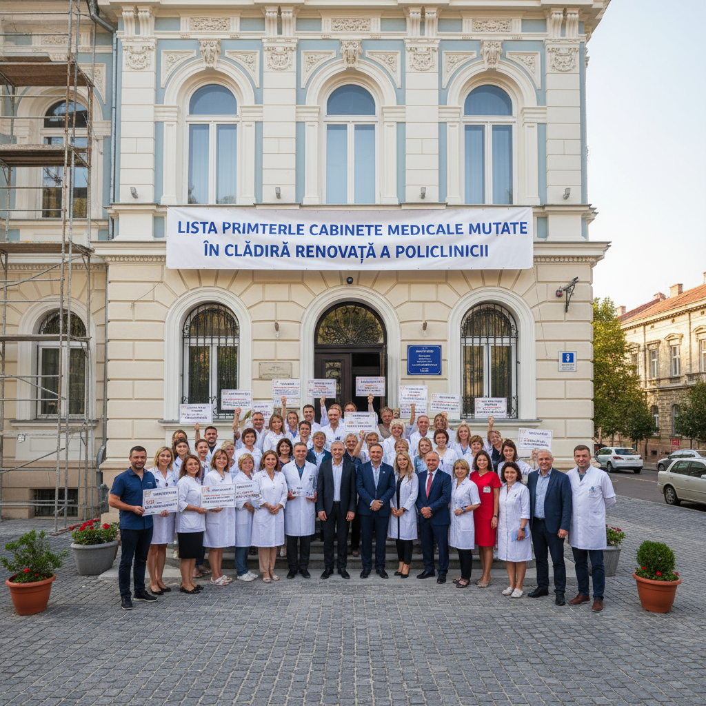 Primele cabinete medicale relocate în clădirea renovată a Policlinicii – lista completă