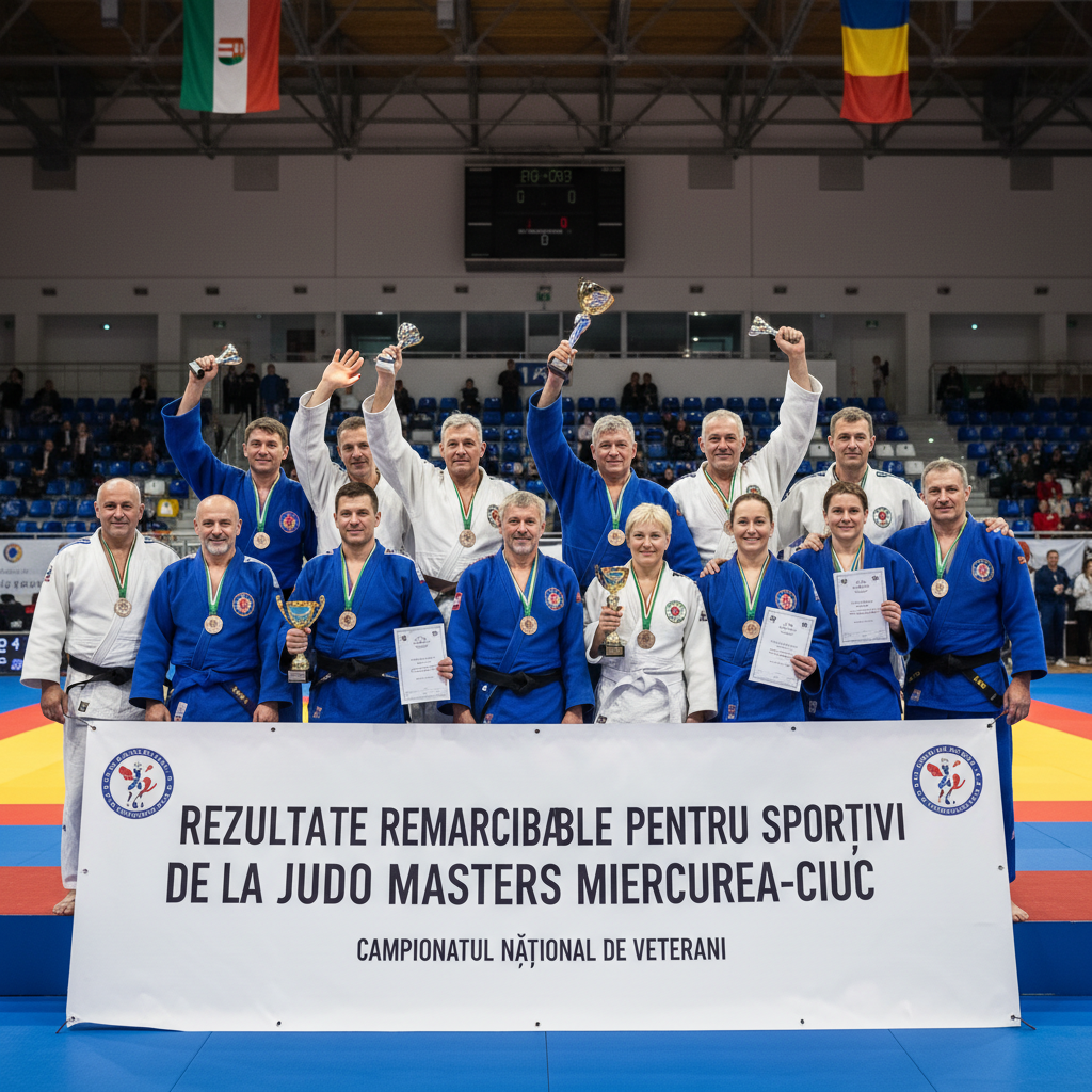 Sportivii de la Judo Masters Miercurea-Ciuc obțin rezultate remarcabile la Campionatul Național de Veterani