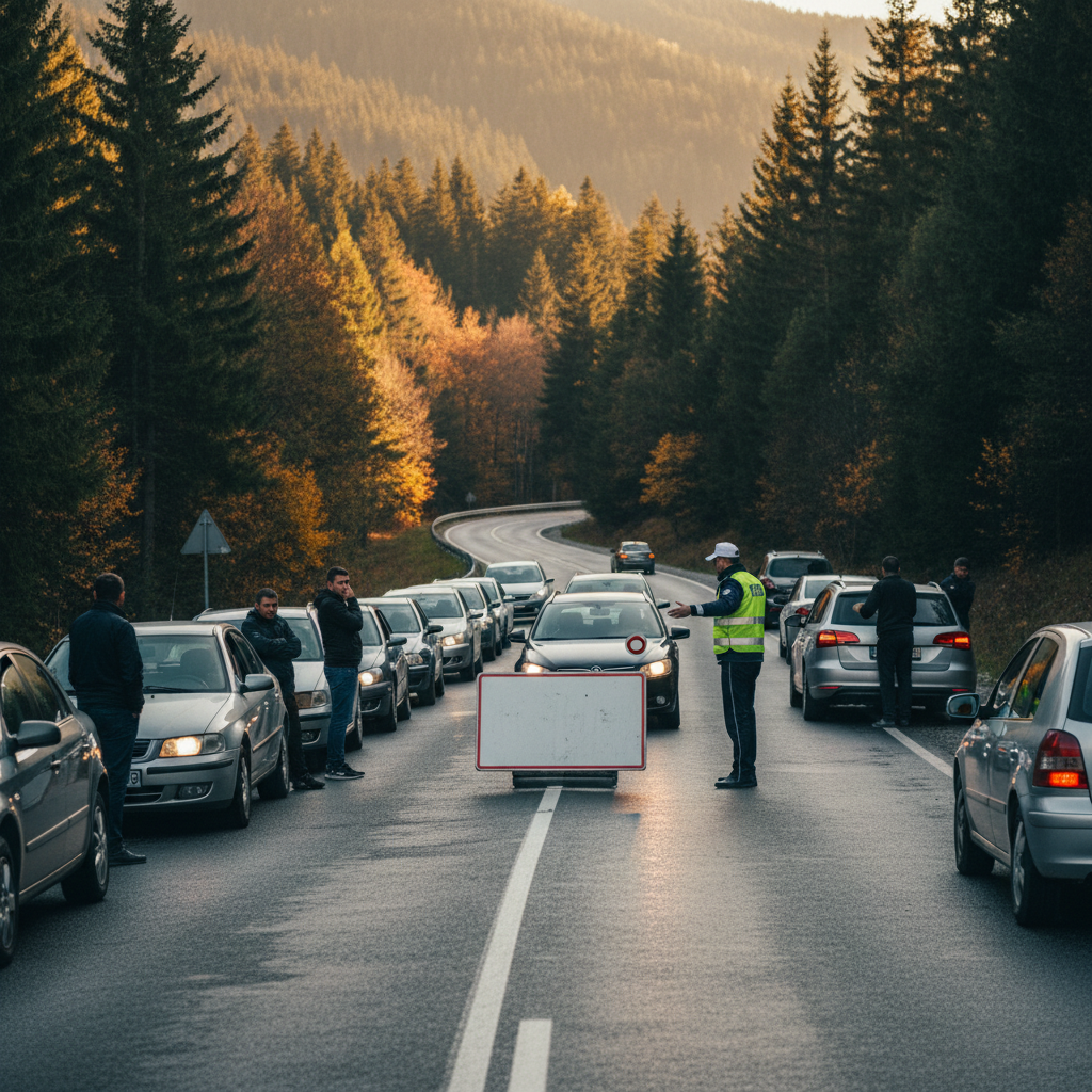 Trafic închis miercuri între Topliţa şi Reghin pentru o oră